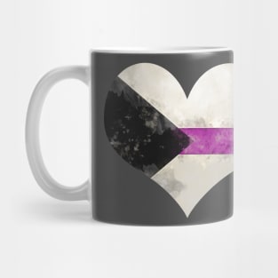 Demi Pride Heart - Watercolor Mug